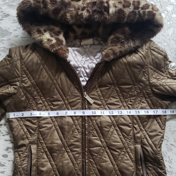 Spyder Quilted Full Zip Hooded Jacket Sz8 - Picture 4 of 10